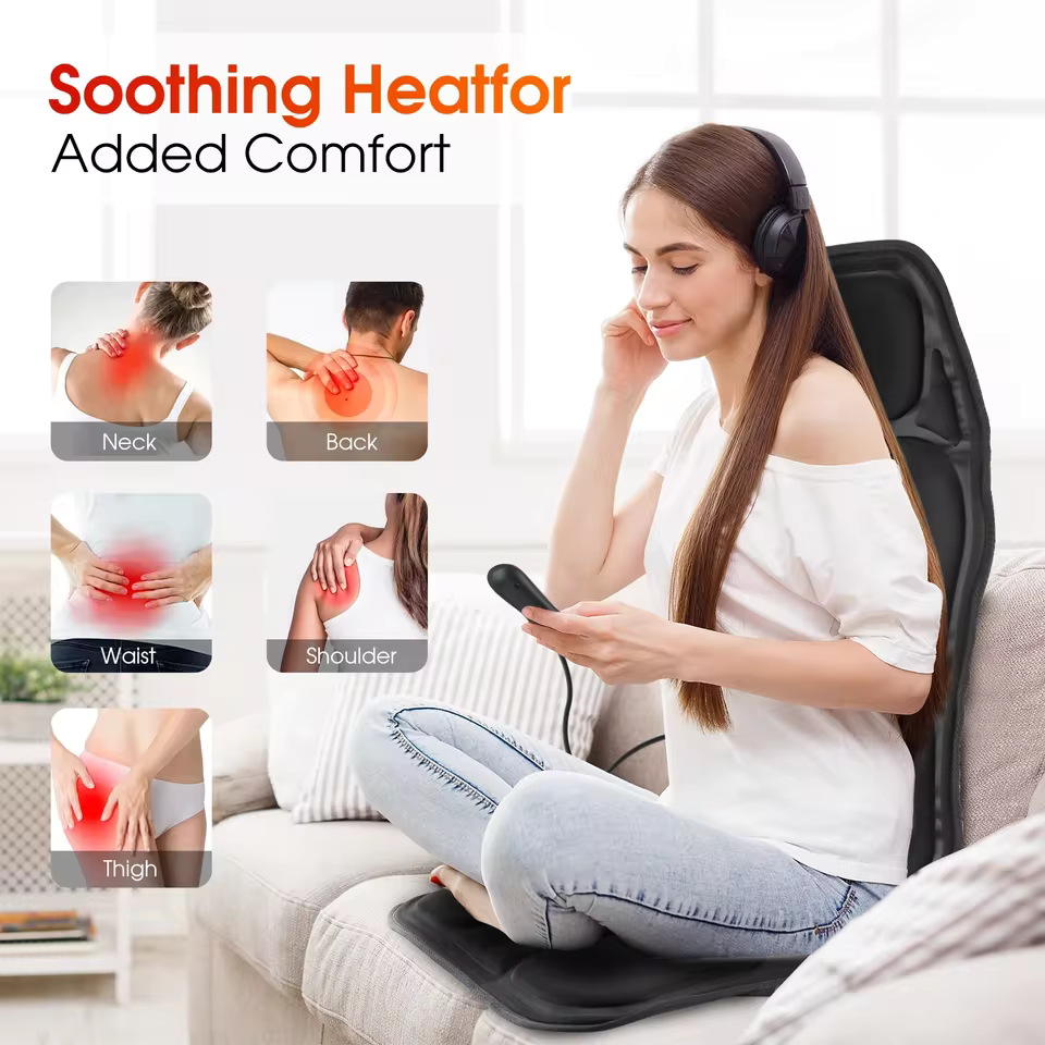 Infrared Full Body Back Massager Cushion – For Car, Office & Home