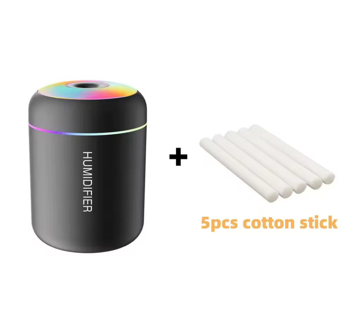 Mini USB Aroma Diffuser – 180ML Essential Oil Humidifier with LED Lights 🧘