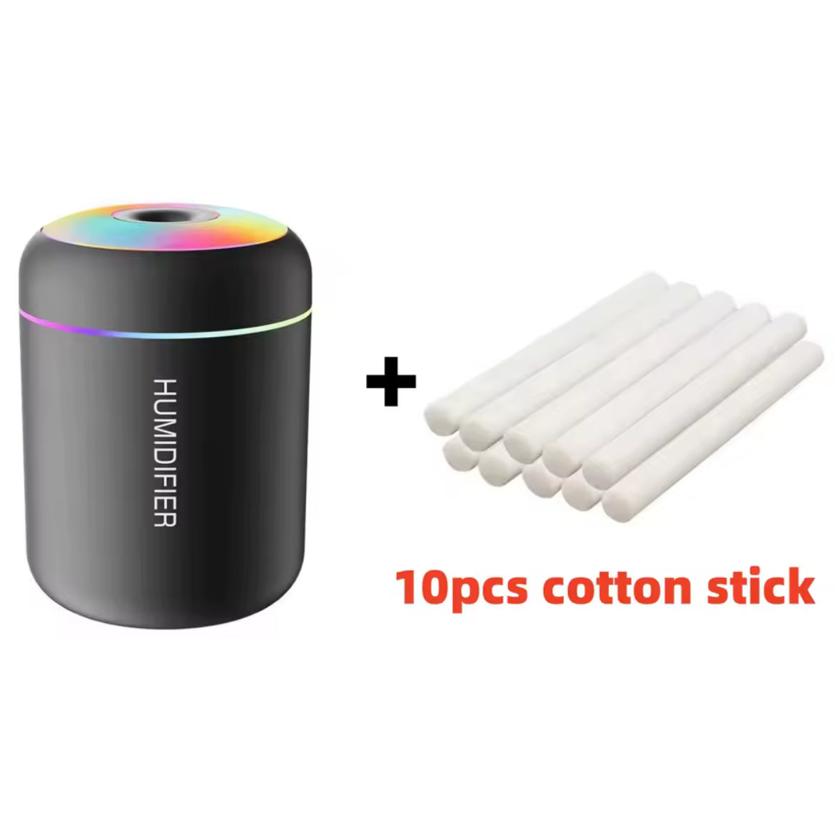 Mini USB Aroma Diffuser – 180ML Essential Oil Humidifier with LED Lights 🧘